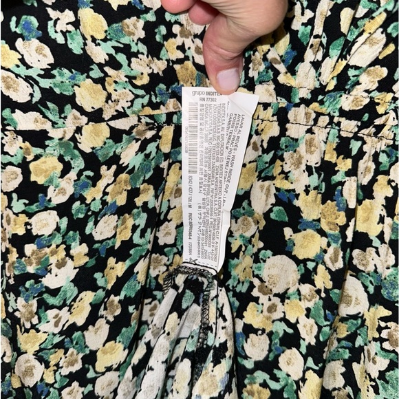 ZARA Floral Button Up Collar Maxi Dress - Picture 6 of 10